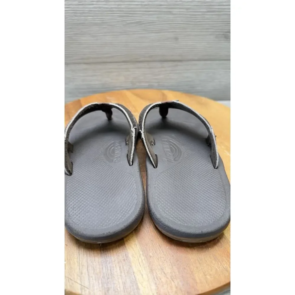 Rainbow Shoes Brown Cape Beach Summer Flip Flop Slip On Walking Size 13/1